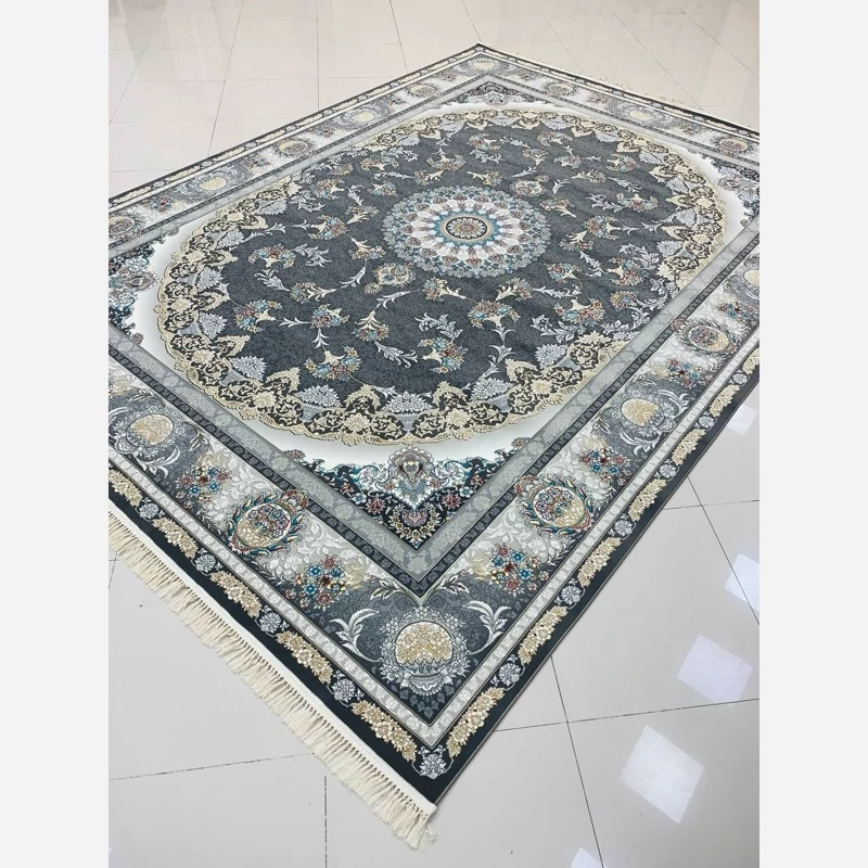 فرش 700شانه کاشان تراکم 2550 آکرلیک 12متری طرح میراث دودی(طبق سفارش مشتری)، تصویر ۱