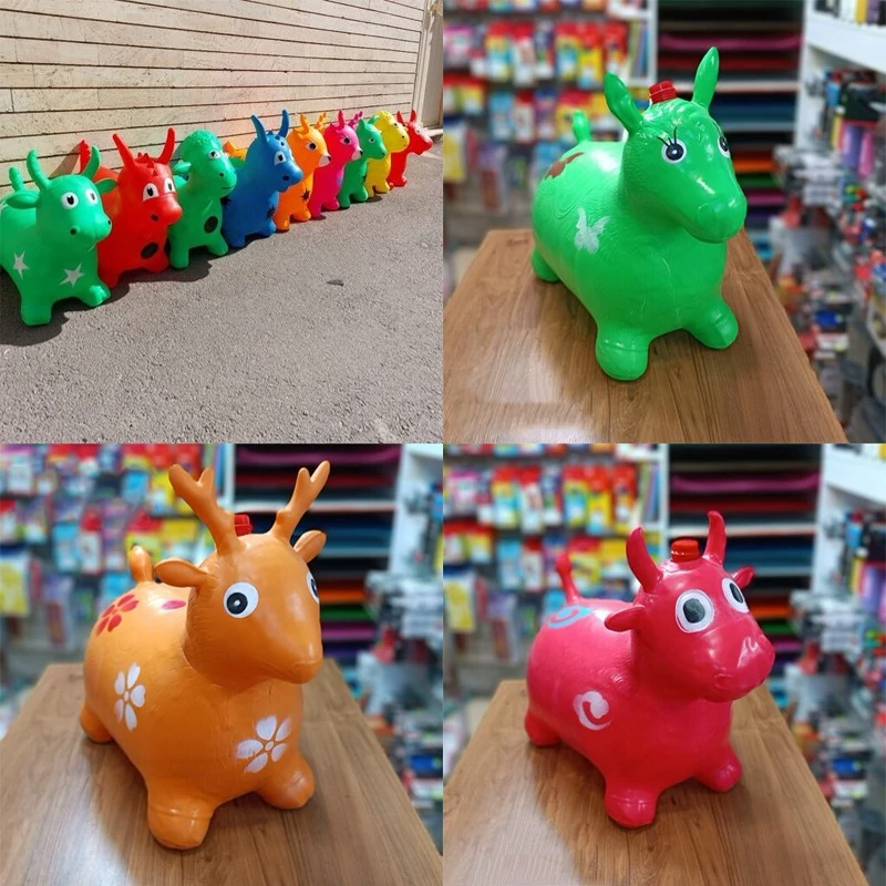 اسب بادی و حیوان بادی اسباب بازی بادی حیوانات گاو بادی پرشی عروسک بادی حیوان بادی گوزن بادی، تصویر ۱