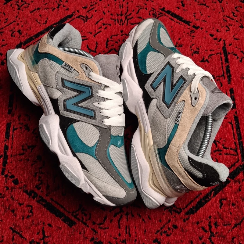 کتونی نیوبالانس 9060 طوسی کرم سبز مردانه New Balance 9060، تصویر ۱