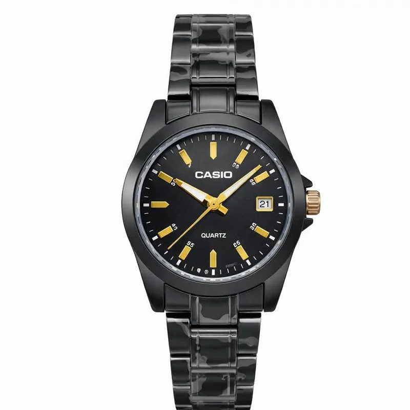 ساعت مچی زنانه کاسیو CASIO موتور ژاپن فول مشکی کد466 + جعبه، تصویر ۱